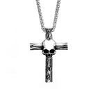 Gothic Skull Pendant Necklace — Stainless Steel