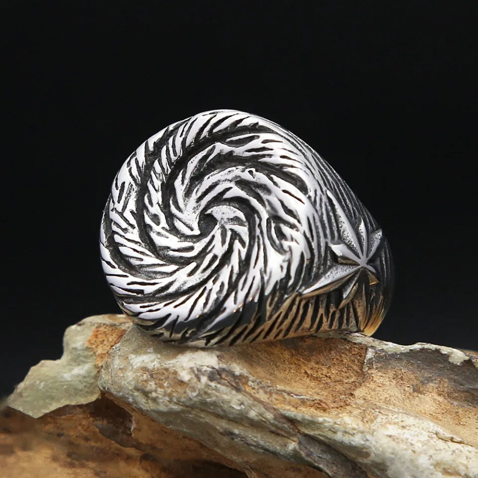 Spiral Ring — 316L Stainless Steel