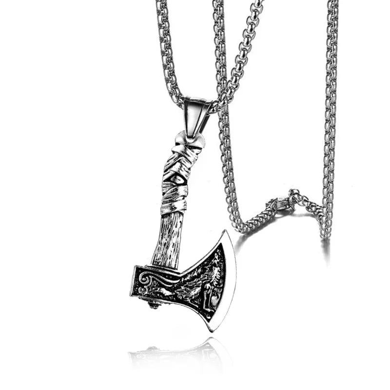 Thor Hammer Mjolnir Viking Pendant — Stainless Steel