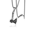 Thor Hammer Mjolnir Viking Pendant — Stainless Steel