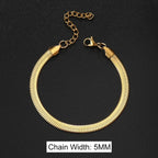 Stainless Steel Snake Bracelet Blade Chain