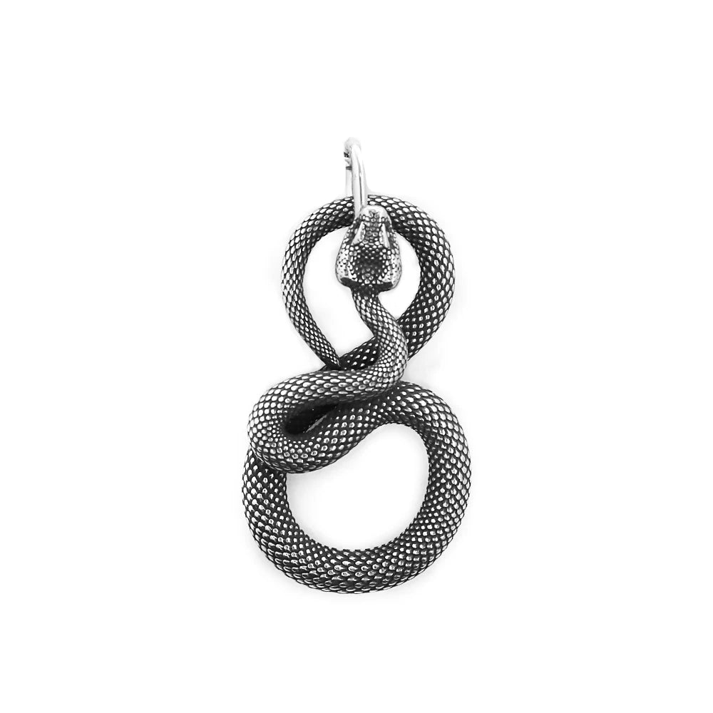 Snake Stainless Steel Pendant Necklace