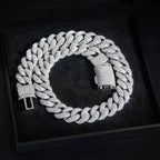 Heavy Bubble Iced Out Miami Cuban Chain Necklace 22mm