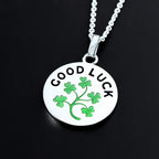 Clover Horseshoe Pendant — 925 Silver