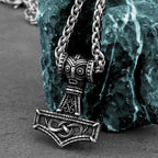 Fashion Viking Anchor Mjolnir Necklace Stainless Steel Men's Celtic Knot Hip Hop Amulet Pendant Vintage Charms Jewelry