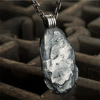 Ethnic Style The Six Character Great Bright Mantra Amulet Necklace Men Jewelry Retro Stone Pendant Male Choker Accessories