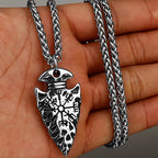 Viking Vegvisir Stainless Steel Pendant Necklace