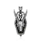 Gothic Skull Pendant Necklace — Stainless Steel