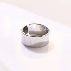Retro 3 Stacking Rings Set Adjustable Open Ring For Men Gothic Punk Edgy Hiphop Silver-plated Copper Jewelry Accessories Gift