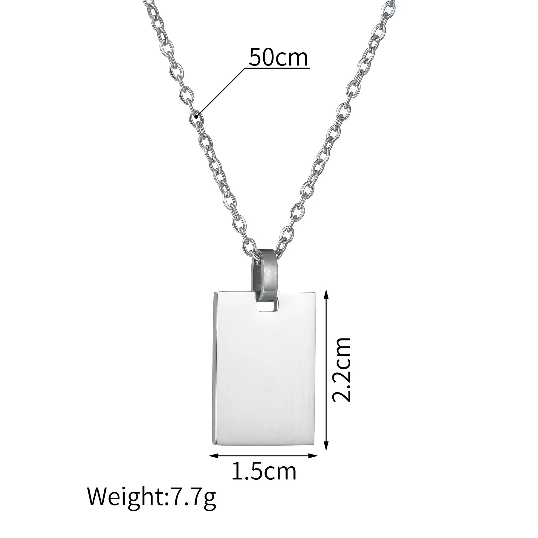Onlyfans Custom Engrave Name Photo Necklaces for Women Men Stainless Steel Fine Jewelry Personalized Square Pendant Family Gift