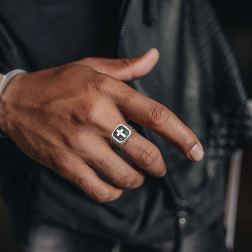 Cross Stainless Steel Ring