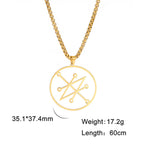 Azazel Sigil Demon Pendant Necklace — Stainless Steel