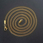 Stainless Steel Cuban Chain Necklace 3MM