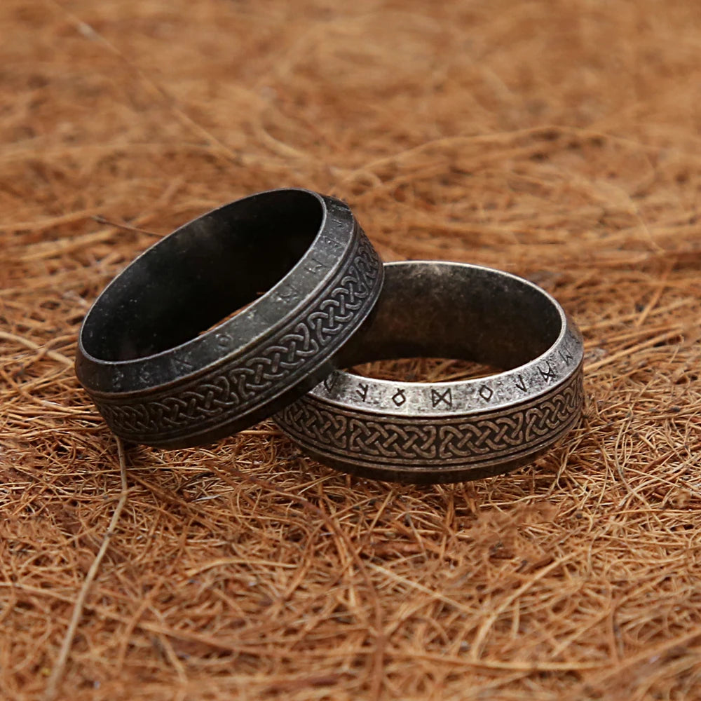 Viking Rune Ring — Stainless Steel