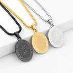 St. Christopher Protector Pendant — Stainless Steel
