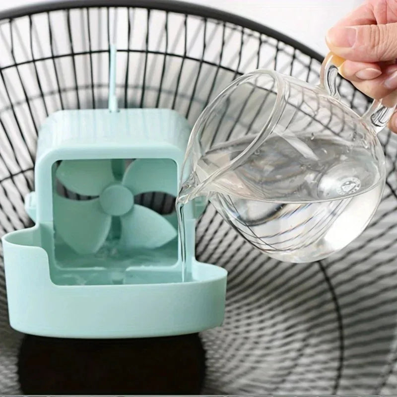 Fan Humidifier Cooler, Household Floor Fan with Water Cooling, Dorm Desktop Mini Air Conditioner Fan, Summer Heat