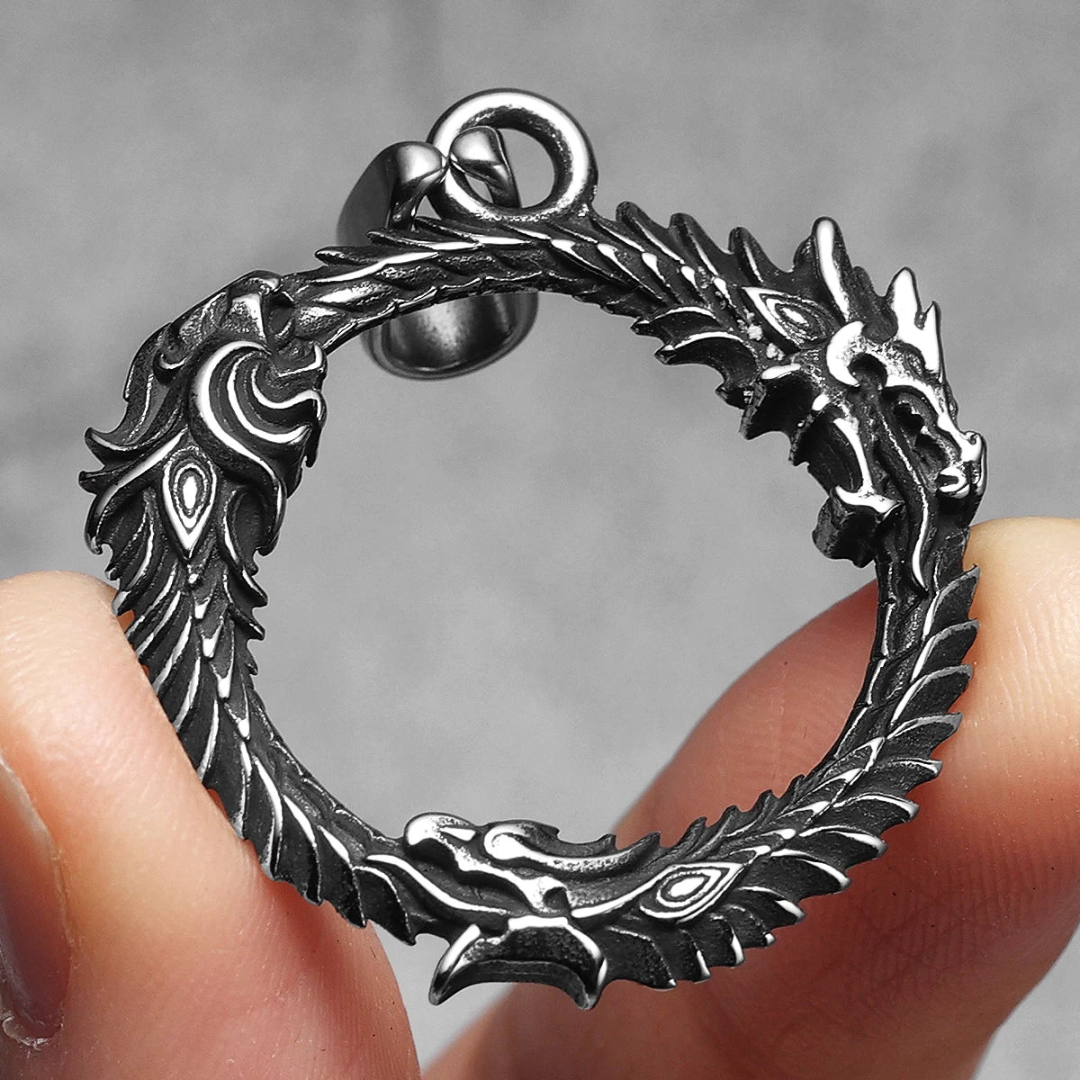 Dragon Stainless Steel Pendant Necklace