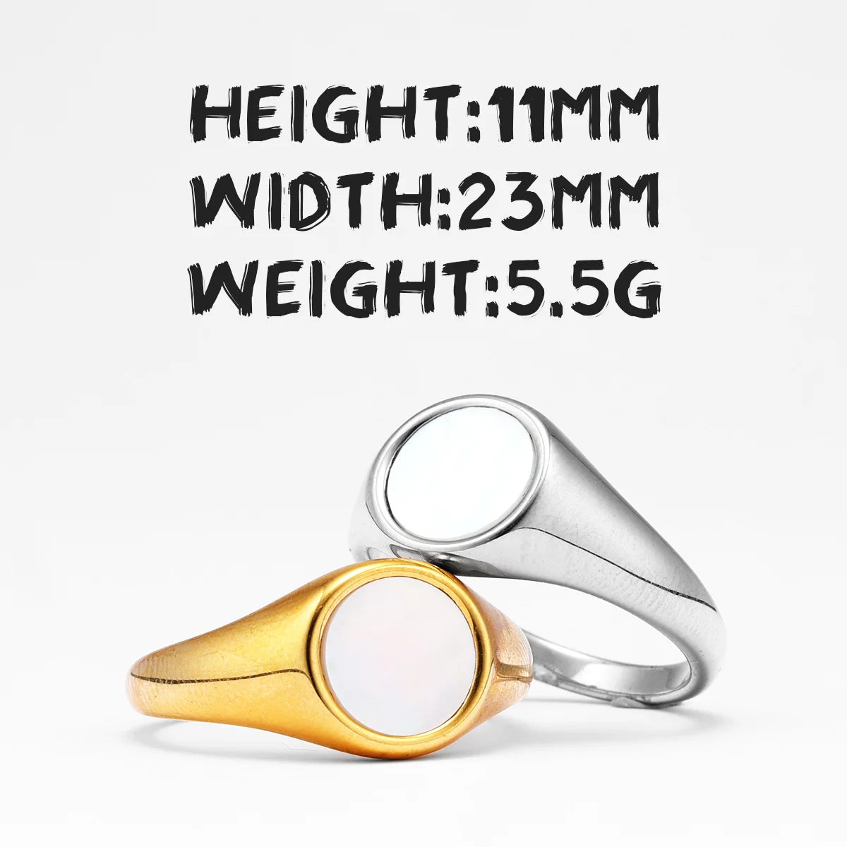 Shell Minimal Ring — Stainless Steel