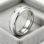 10MM Wide Trendy Stainless Steel Ring For Woman And Man Valentine's Day gift