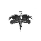 Angel Wings Steel Pendant Vintage Praying Hand