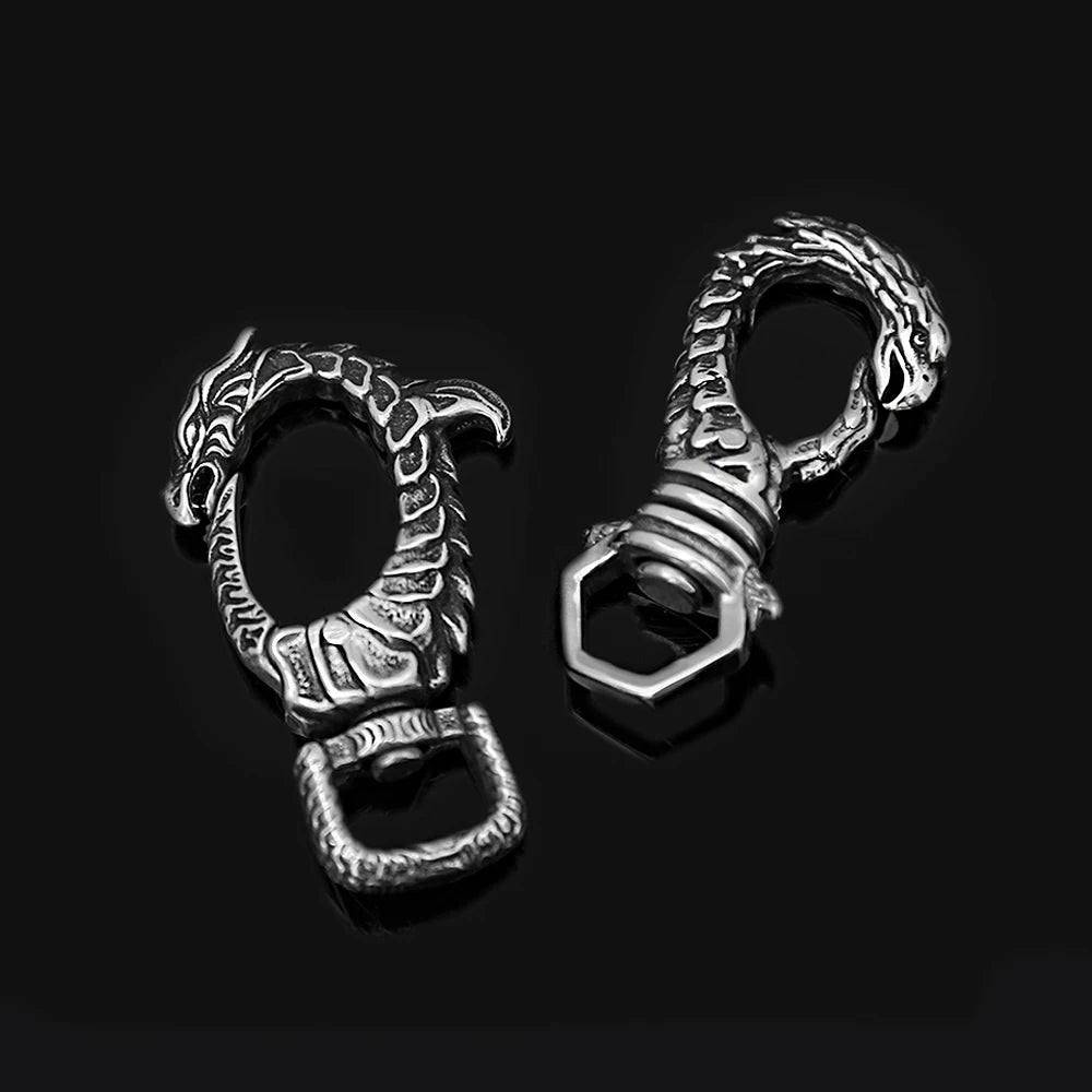 Dragon Keychain — Stainless Steel