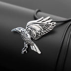 Vintage Nordic Viking Myth Celtic Crow Totem Men's Pendant Necklace Fashion Punk Gothic Men's Party Jewelry Accessories Gift