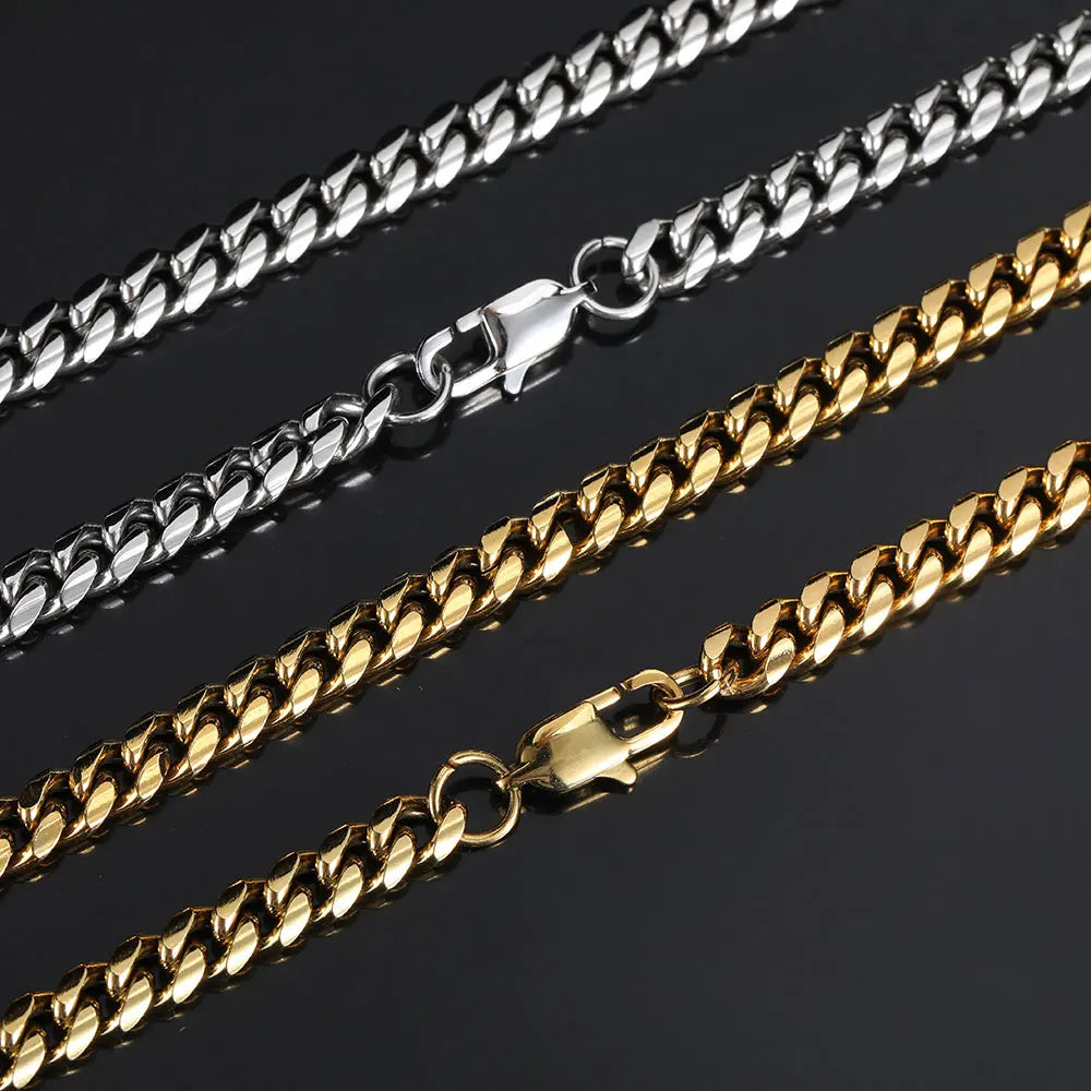 Stainless Steel Cuban Bracelet Miami 6/8MM