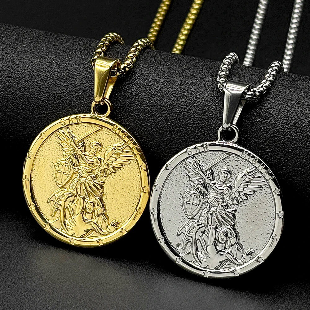 Saint Michael Angel Medal Pendant