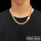 Stainless Steel Cuban Chain Necklace Miami 8/10/12MM