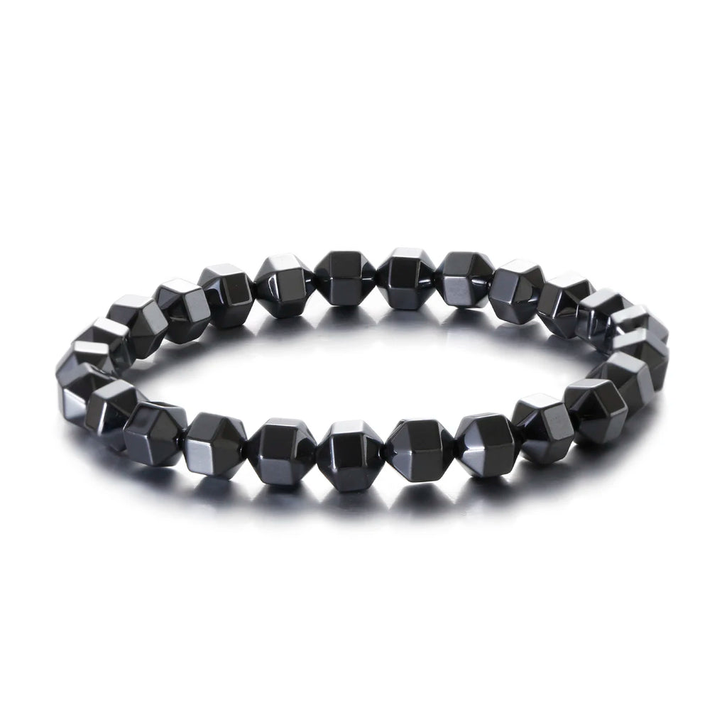 New Arrow Hematite Elastic Bracelet Men Jewelry Armband Heren Fashion Beaded Yoga Bracelet Women Bileklik