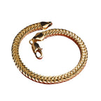 Luxury 24K 9999 Pure Gold real gold Women's 6MM 20inch Foxtail Chain Clavicle Bone Chain Snake Bone Chain