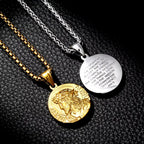 Jesus Portrait Pendant Necklace 316L Stainless Steel Christian Medal Necklaces For Men Women Jewelry Gift Dropshipping
