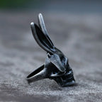 2022 NEW Men's 316L stainless steel rings retro Rabbit Skeleton Gothic ring punk Motorcycl Jewelry Gifts free shipping