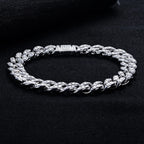 Iced Out Cuban Bracelet — 925 Silver
