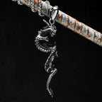 Retro Dragon Pendant Necklace — Stainless Steel