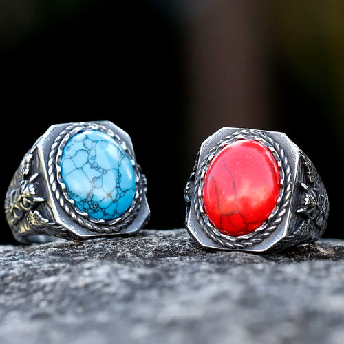 2023 New 316L Stainless Steel Viking Warrior Raven Head Amulet Celtic Knot Ring for Man Gift Dropshipping Free Shipping