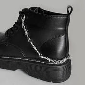 1pc Thorned Flame Cross Shoe Chain Boots & Canvas Shoes Accessories Shoe Decoration Pendant Women Fashion Party Jewelry