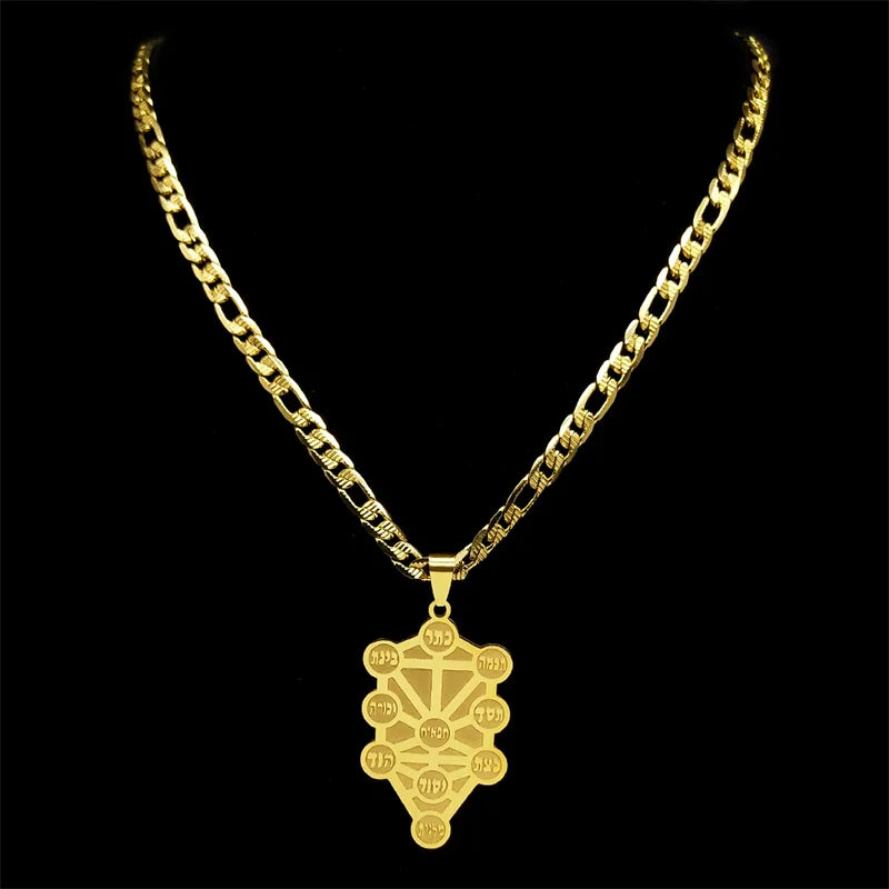 Kabbalah Tree of Life Pendant — Stainless