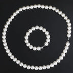 Pearl Bead Bracelet Stainless Steel 6-12MM