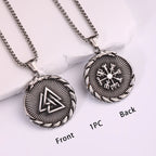 Viking Dragon Stainless Steel Pendant Necklace