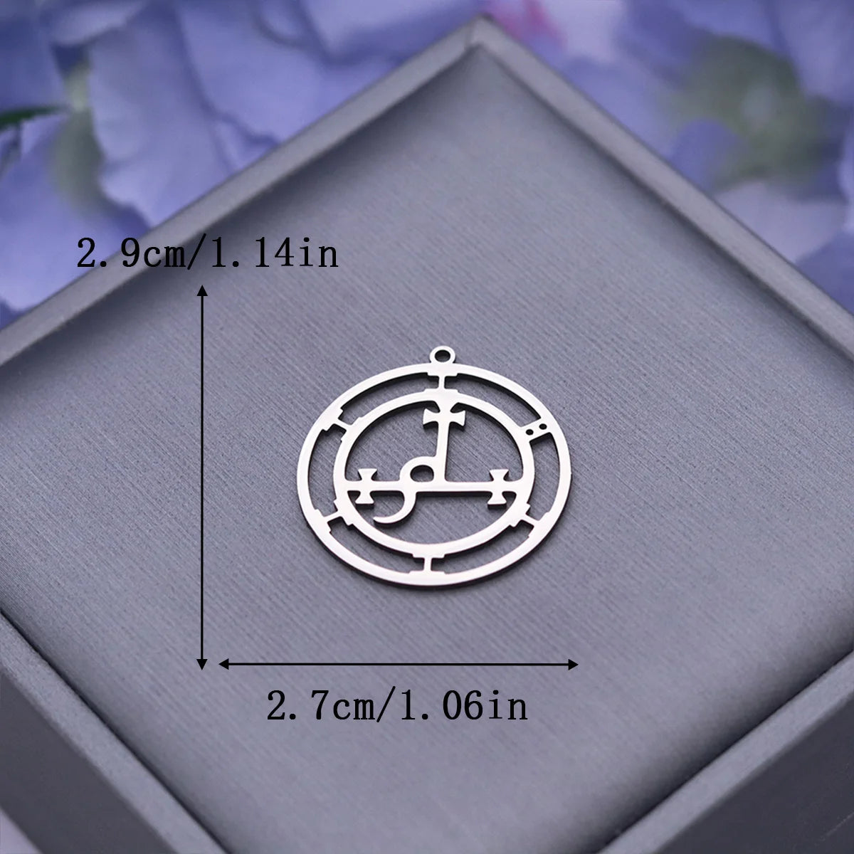 Gothic Demon Seal Pendant Necklace — Stainless