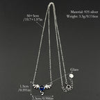 925 Silver Bat Wing Pendant — Silver