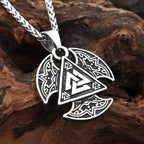 Valknut Steel Pendant Vikings Triangle Celtic