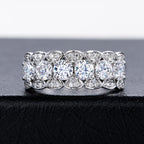 Iced Out Eternity Ring — 925 Silver