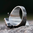 Vintage Lucifer Satan Signet Ring With Anubis — Stainless Steel