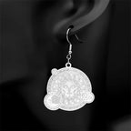 Star Silver Earrings Sun Moon Face God Constellation