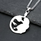 Classic Medusa Snake Pendant — Stainless Steel
