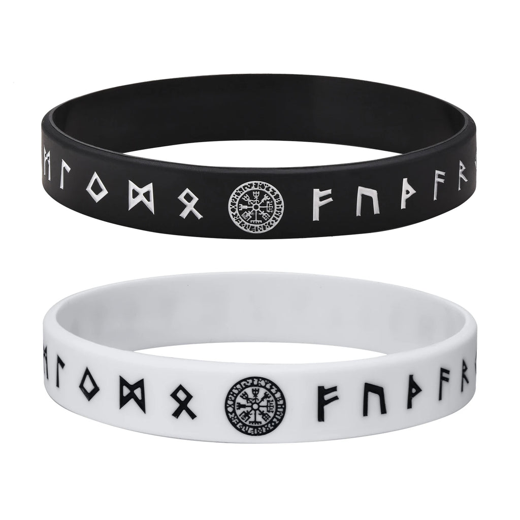 Viking Compass Silicone Bracelet 12mm