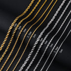 Rope Steel Pendant 316L Twisted Versatile
