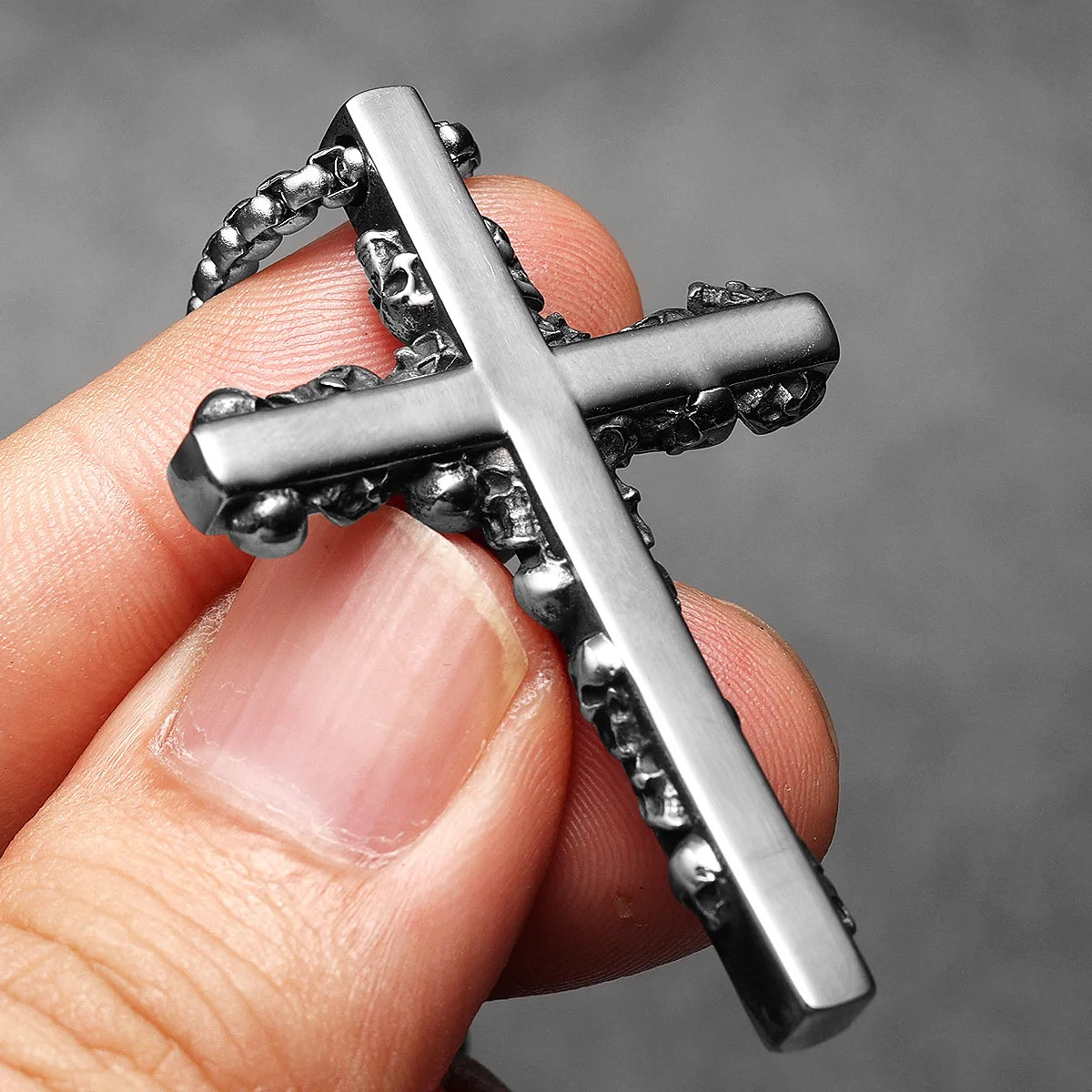 Skull Cross Men Necklaces Stainless Steel Pendant Chain Women Fashion Jewelry Punk Unique New In Accessories Gifts